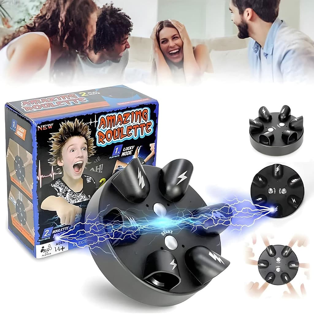 Jeu de Roulette à Choc Électrique Multi-joueurs – جهاز كشف الكذب الكهربائي