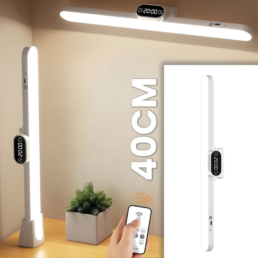 Barre lumineuse LED rechargeable tactile avec 3 modes de couleurs et minuterie GM – مصباح مغناطيسي قابل للتثبيت في عدة أماكن