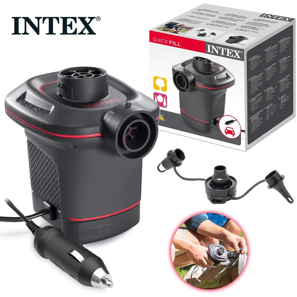 Pompe à air électrique à remplissage rapide Intex 12 V – مضخة هواء