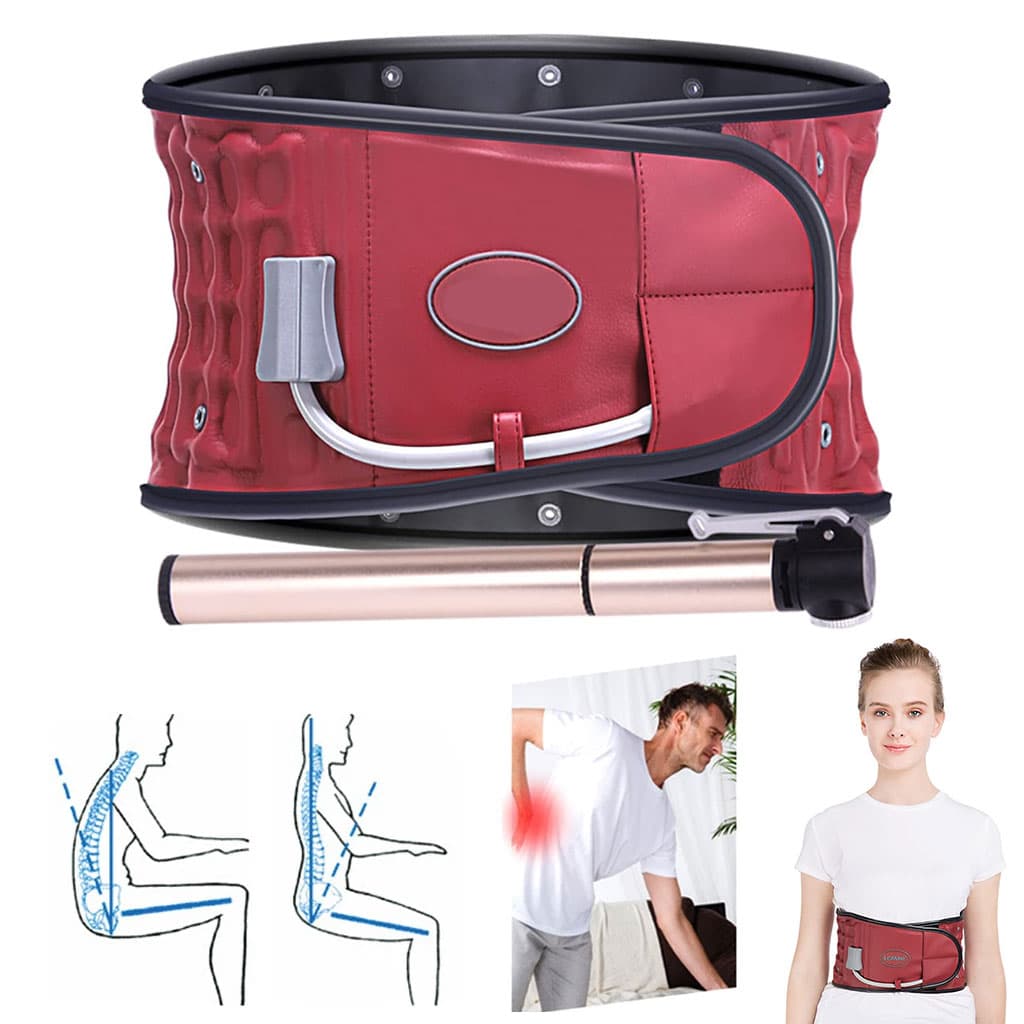 STARICARE Ceinture de décompression Gonflable avec 28 colonnes d’air et pompe- حزام شد الظهر قابل للنفخ